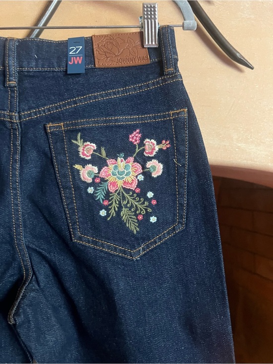 Johnny Was Denim - Johnny Was Dark Indigo Flare Jeans with Front Seams